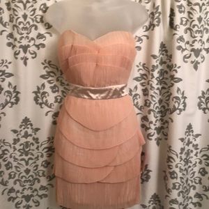 ASOS blush colored mini dress